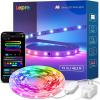 imageLepro S1 AI LED Strip Lights for Bedroom  164ft Smart RGB Light Strips with IC and Rainbow Chasing Effects Color Segment DIY AI Generated Lighting No Remote 24G WiFi ampamp Bluetooth50FT
