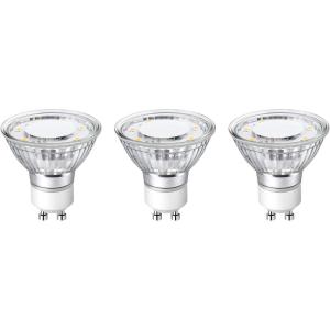 LE GU10 LED Light Bulbs Non-Dimmable, 5000K Daylight White GU10 Bulb Replacement for Recessed Track Lighting, 4W LED Bulbs with 100°Flood Beam for Kitchen, Range Hood, Living Room, Bedroom, 6 Pack(Warm White)