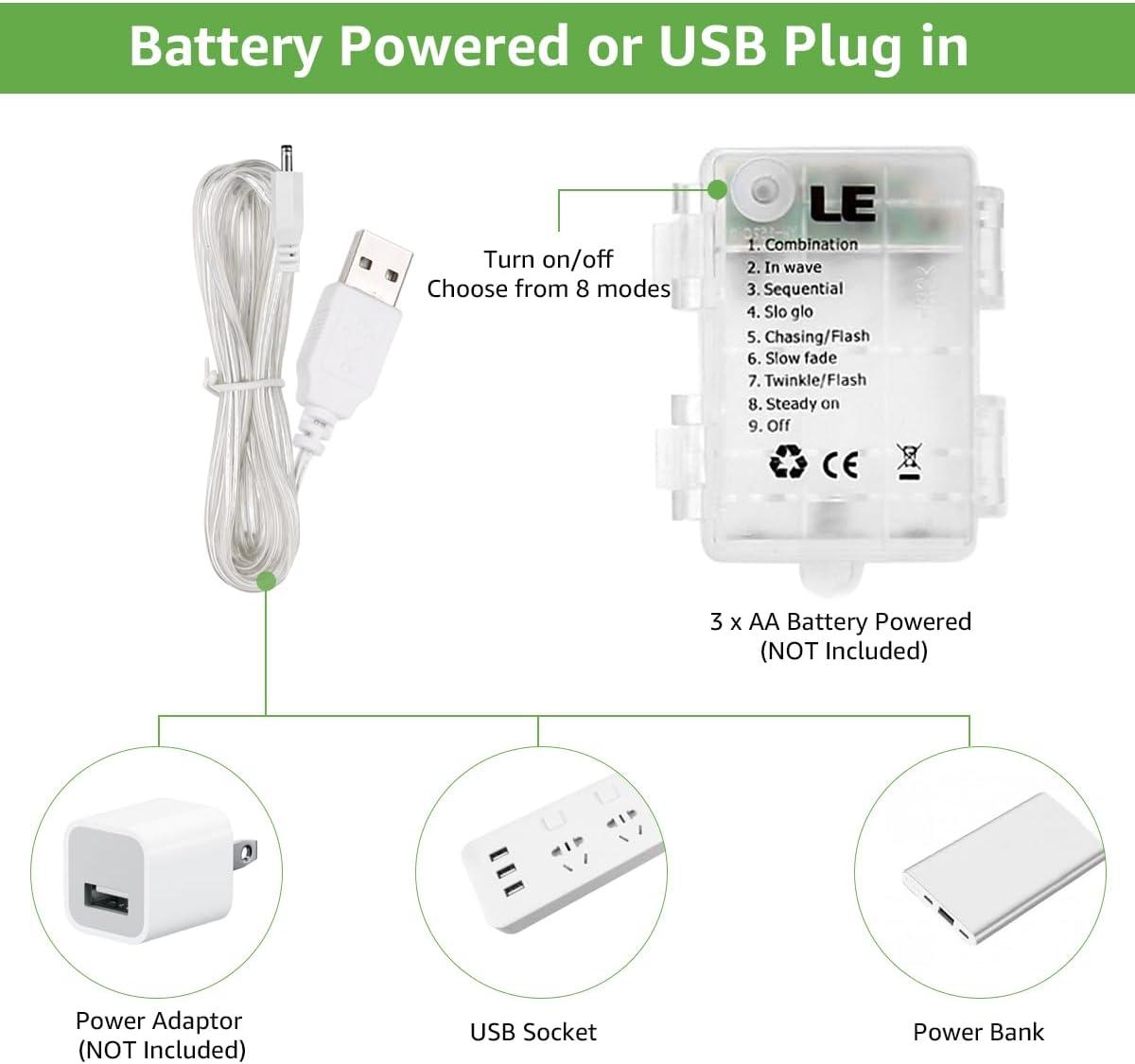 imageLE Fairy Curtain Lights Battery Operated ampamp USB Plug in Remote 10 x 10 ft Hanging String Lights for Bedroom Wall 300 LED Indoor Outdoor Twinkle Lights for Wedding Party Backdrop Tent Patio Gazebo