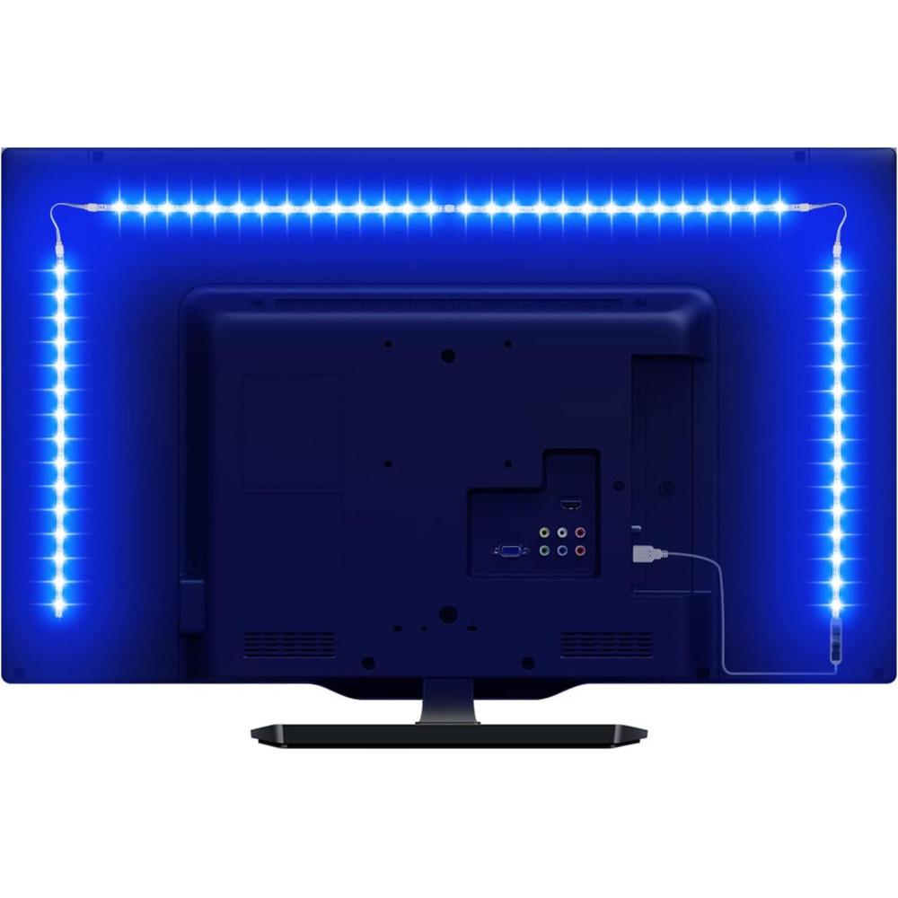 imageLE LED Strip Lights for TV656Ft RGB Color Changing TV Backlights with Remote Christmas Gifts for Men ampamp Women USB Powered Bias Lighting for 3265 Inch TV PC Mirror Home Wall Decorations