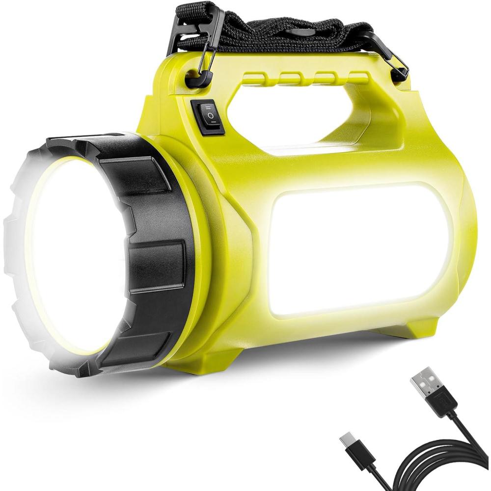 imageLE Rechargeable LED Lantern Camping Essentials 1000LM 5 Light Modes Power Bank IPX4 Waterproof Lantern Flashlight for Hurricane Emergency Hiking Home and More USB Cable Included