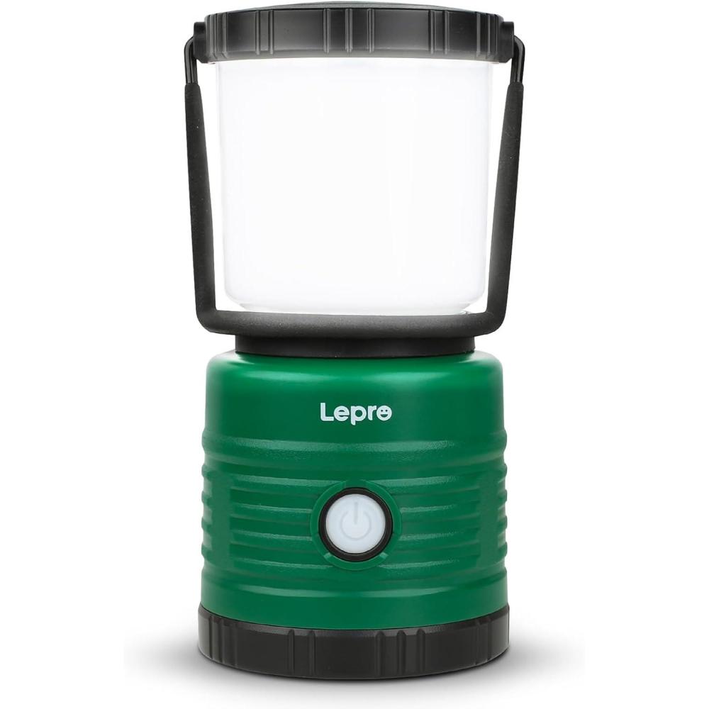 imageLepro Camping Lantern Battery Powered LED with 1500LM 4 Light Modes Waterproof Tent Light Lantern Flashlight for Hurricane Emergency Light Survival Kit Storms Outages Fishing Hiking