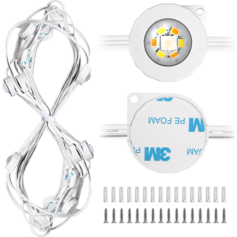 imageLepro Permanent Lights Accessories Only  25 ft Permanent Outdoor Lights Single Strand Without Adapter and inline Controller