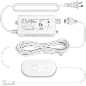 Lepro E1 Permanent Lights Accessories Only – 29V 48W AC-DC Power Supply and in-line Smart Controller Set, IP67 Waterproof Adapter with IP65 Waterproof Controller Box, NOT for Any Other Brands