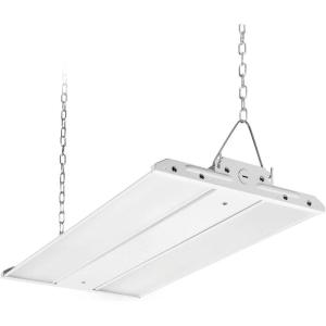 Lepro 2ft Liner High Bay LED Shop Light 165W, 23,100lm, 5000K Daylight, 500W HPS Equivalent, 1-10V Dimmable Commercial Warehouse LED Lighting, 120-277V, 110° Beam, Industrial Ceiling Light Fixture