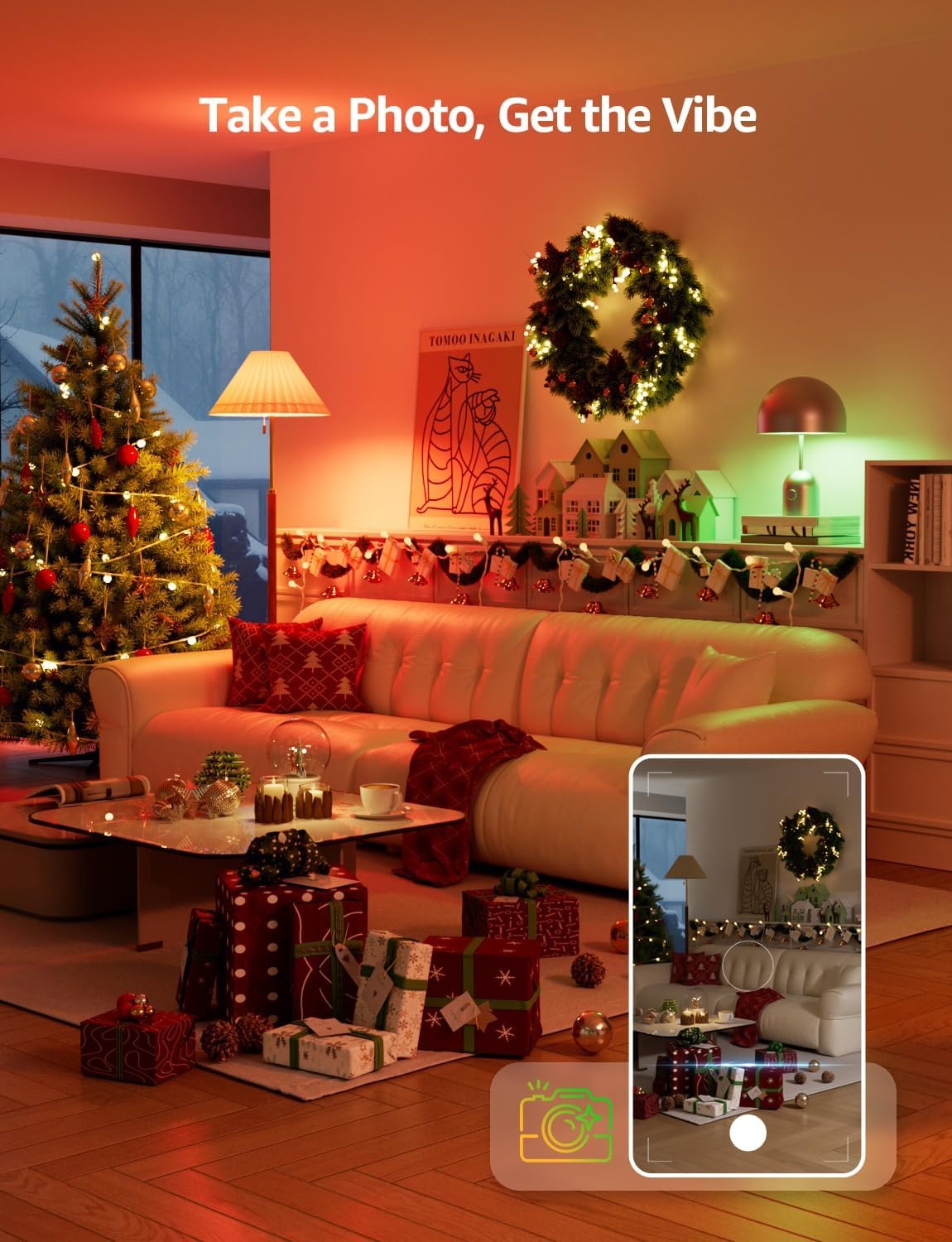 image:imageLepro BR2 AI LED Smart Bulbs AI Generated Lighting LightGPM 4 with LLM LightBeats Music Sync Voice Control Via App RGBWW Colors Compatible with Alexa amp Google Assistant BR30 E26 8W 4 Packs