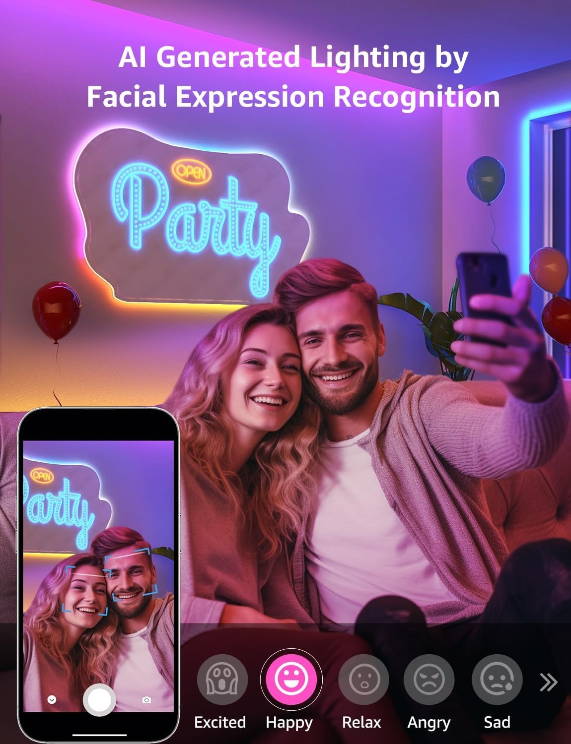 image:imageLepro Bundle 2 Items 164ft MagicColor Light Strips amp 984ft N1 AI Smart RGB Rope Lights with IC Insert AI Generated Lighting LightBeats Music Sync AI Facial Recognition Voice Control Via App
