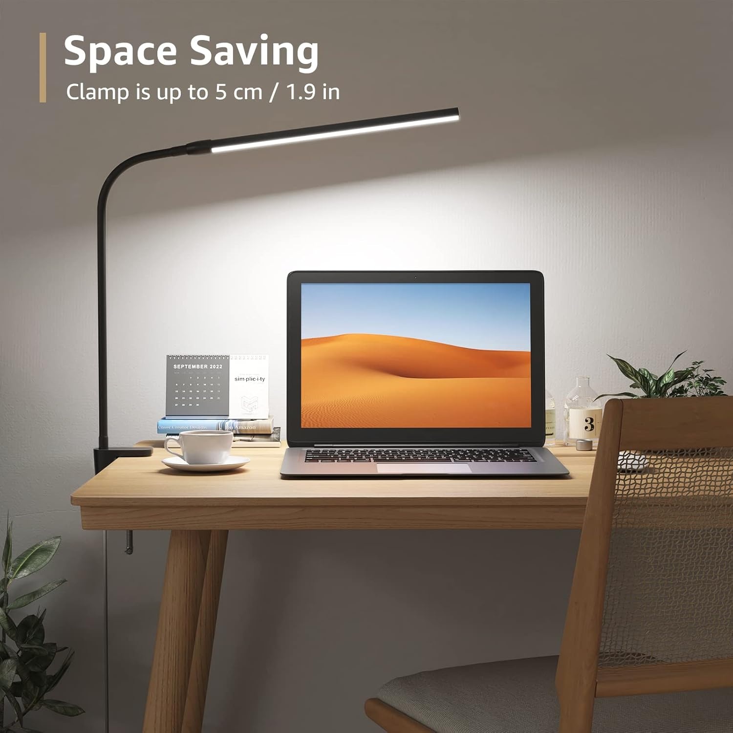 image:imageLepro Bundle R2 AI Smart LED Recessed Lighting 6 Inch with Mood Recognition Music Sync Group Control 12W 1050 Lumen Clip on Desk Lamp LED Reading Light Dimmable