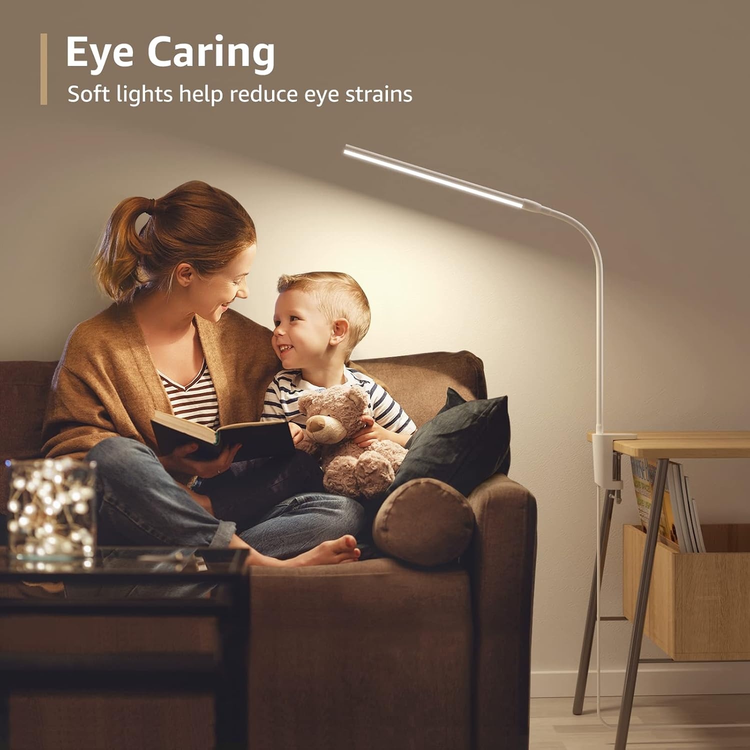 image:imageLepro Bundle R2 AI Smart LED Recessed Lighting 6 Inch with Mood Recognition Music Sync Group Control 12W 1050 Lumen Desk Lamp with Clamp LED Reading Lamp with 3 Color Modes 10 Brightness