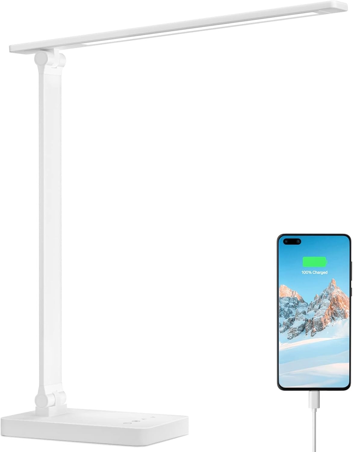 image:imageLepro Bundle R2 AI Smart LED Recessed Lighting 6 Inch with Mood Recognition Music Sync Group Control 12W 1050 Lumen LED Desk Lamp with USB Charging Port Dimmable Home Office Touch Control