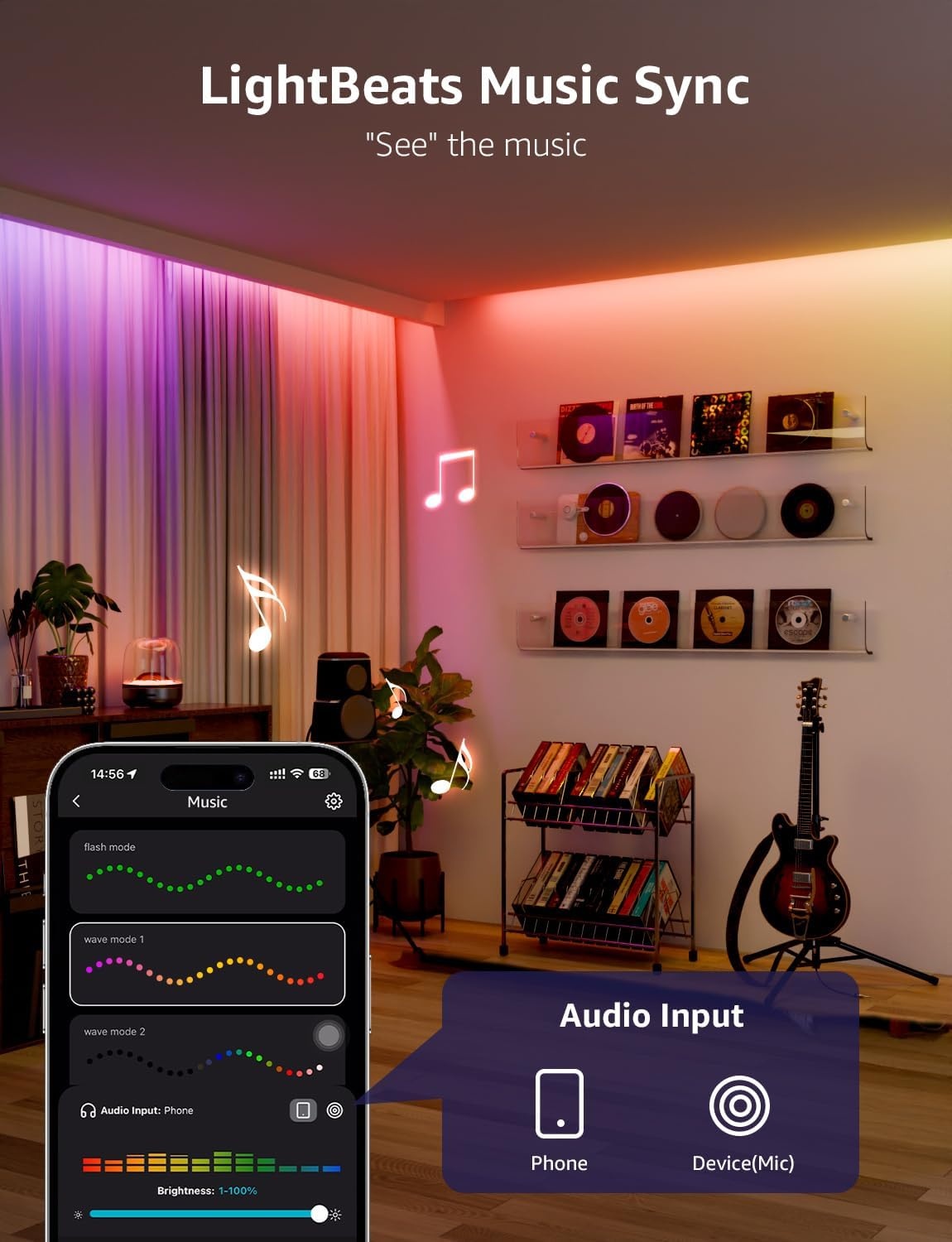 image:imageLepro Bundle 2 Items S1 328ft AI LED Strip Lights for Bedroom amp S2 328ft AI Smart LED Strip Lights