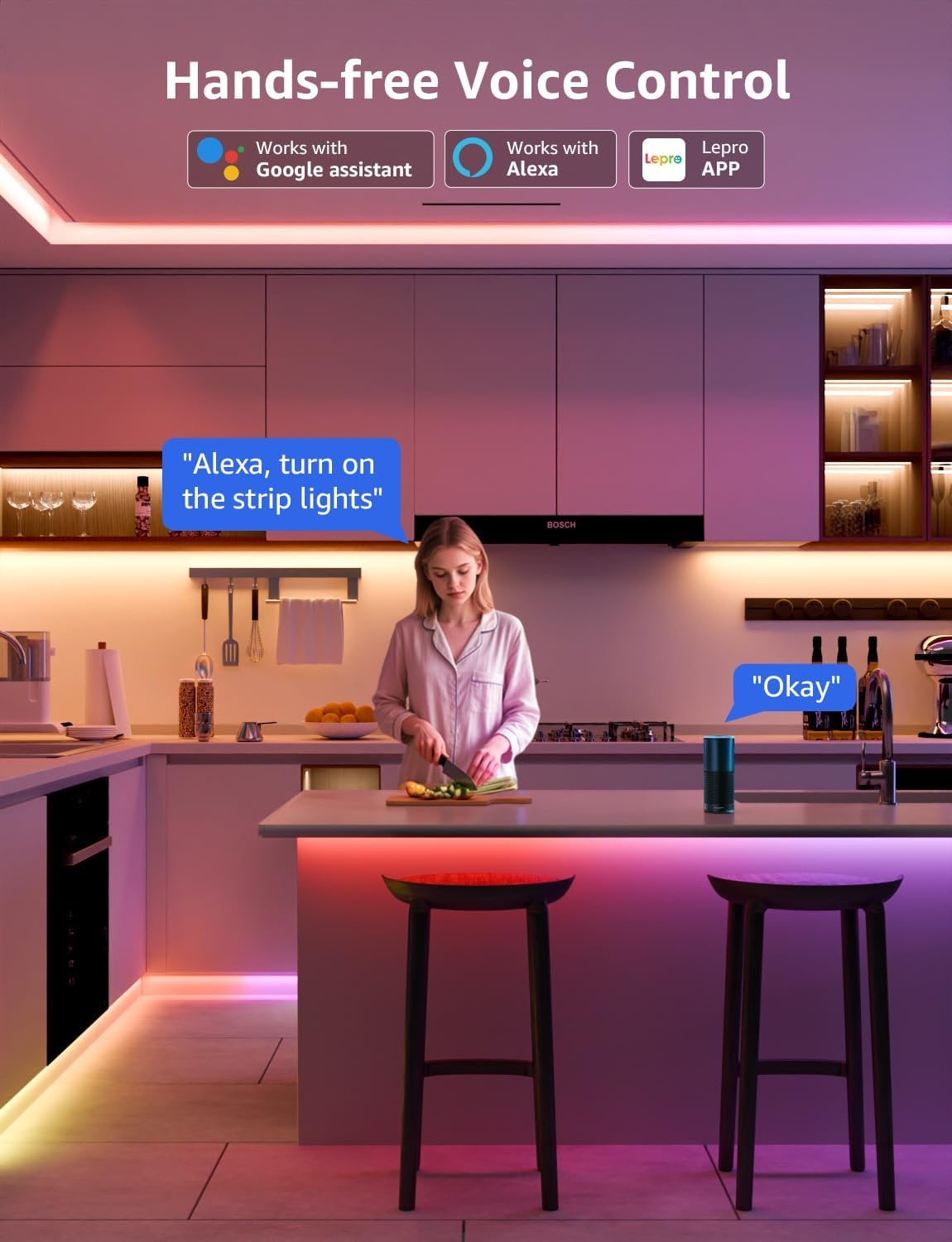 image:imageLepro Bundle 2 Items S1 328ft AI LED Strip Lights for Bedroom amp S2 328ft AI Smart LED Strip Lights