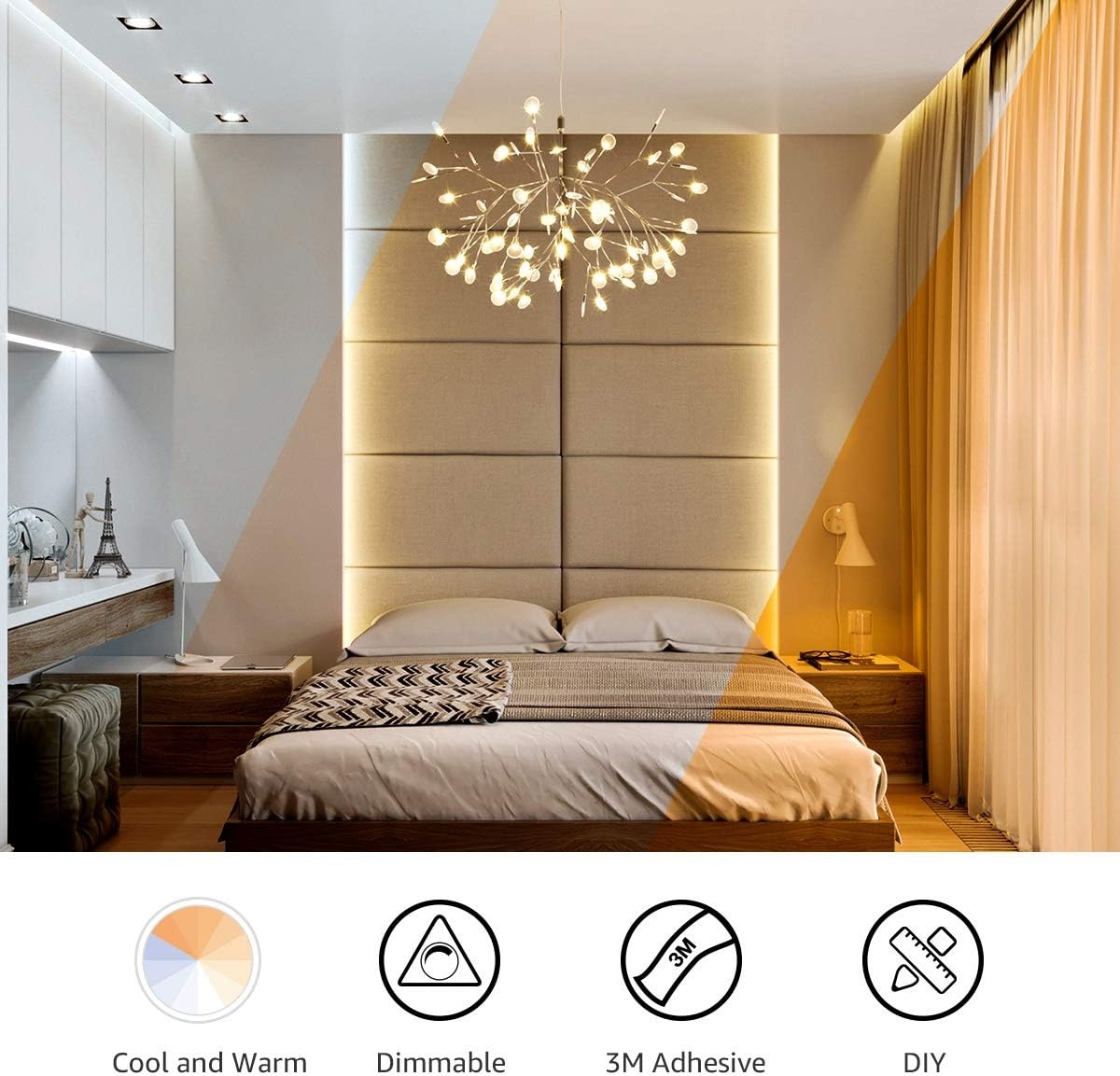 image:imageLepro Bundle LED Strip Light 3000K6000K Tunable White 164ft Dimmable Bright LED Tape Lights amp S1 AI Smart LED Strip Lights 164ft MagicColor Light Strips with IC Insert