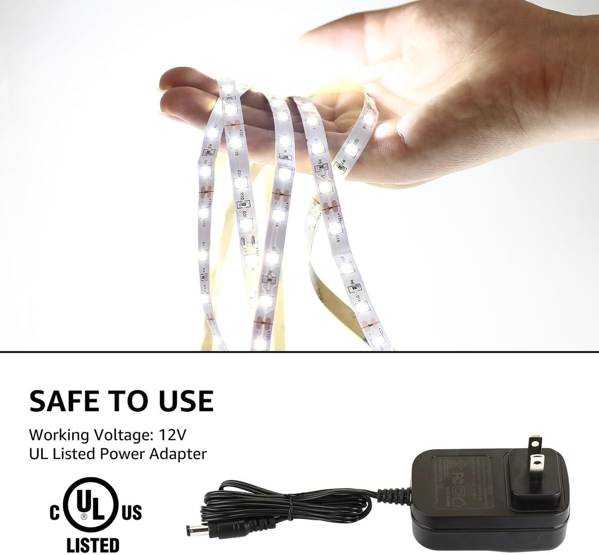 image:imageLepro Bundle LED Strip Light White 164ft Dimmable Vanity Lights 6000K Super Bright LED Tape Lights amp S1 AI Smart LED Strip Lights 164ft MagicColor Light Strips with IC Insert
