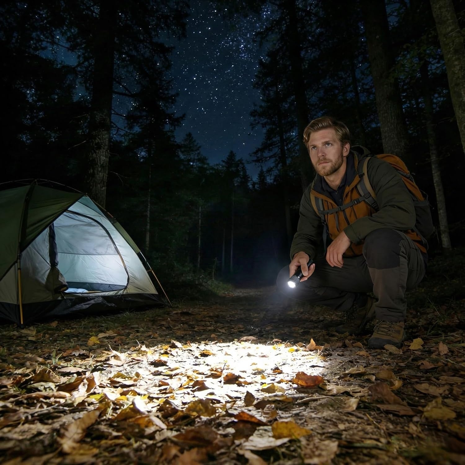image:imageLepro LED Mini Flashlight High Lumens Waterproof Energy Saving Portable for Outdoor Emergency AAA Batteries Included Camping Accessories