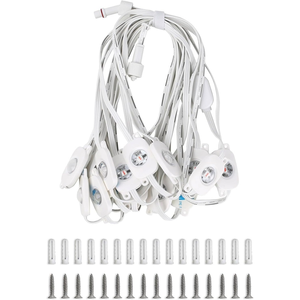 image:imageLepro EE1 Permanent Lights Accessories Only  25 ft EE1 Permanent Outdoor Lights Single Strand Without Adapter and inline Controller