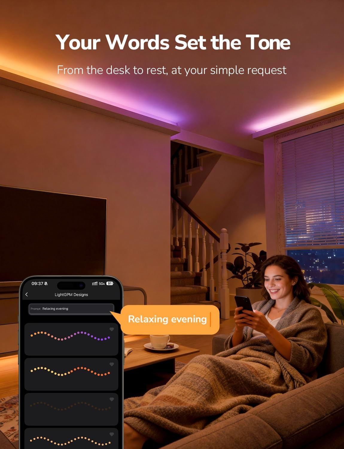 image:imageLepro Bundle 2 Items S1 164ft AI LED Strip Lights for Bedroom amp STV1 118FT TV Backlight with UltraWide Camera for Family Movie Nights