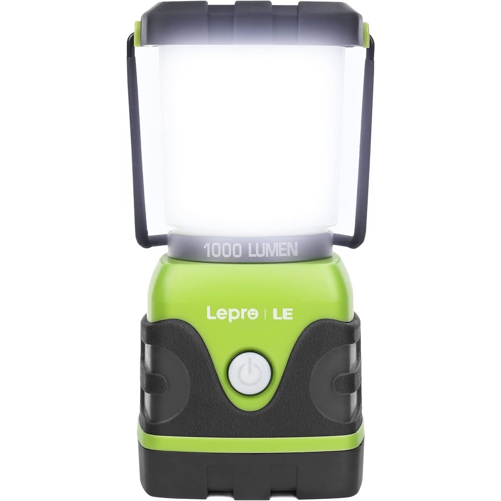 image:imageLepro 1000LM Battery Powered LED Camping Lantern with 4 Light Modes White  Waterproof Tent Light Camping Essentials Lantern Flashlight for Camping Emergency Light Power Outages Not RechargeableGreen