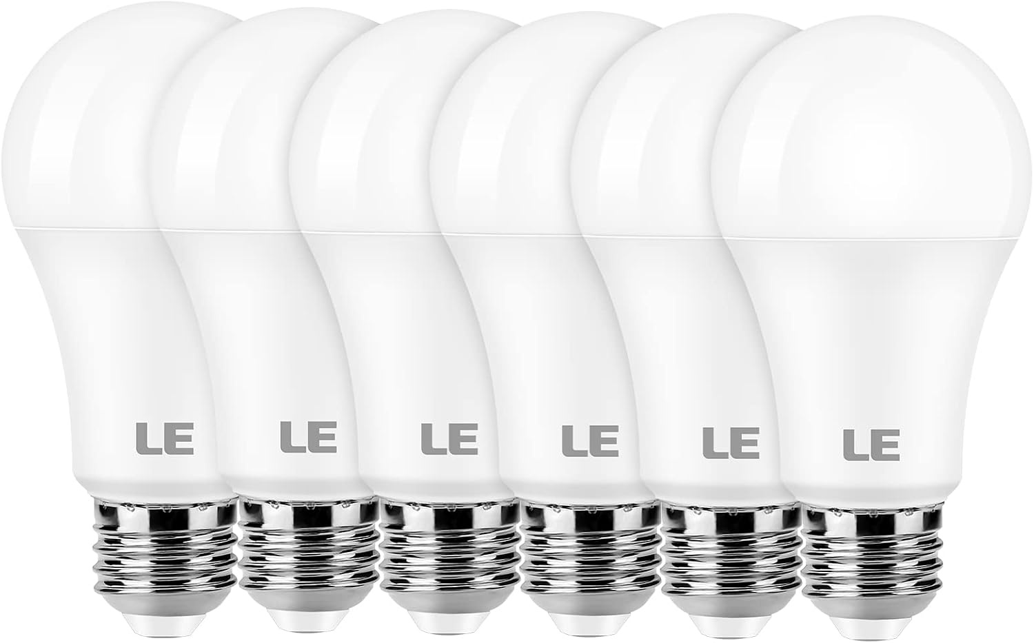image:imageLE 100W Equivalent LED Light Bulbs 14W 1500 Lumens Daylight White 5000K NonDimmable A19 E26 Standard Base 10000 Hour Lifetime Pack of 12Warm White